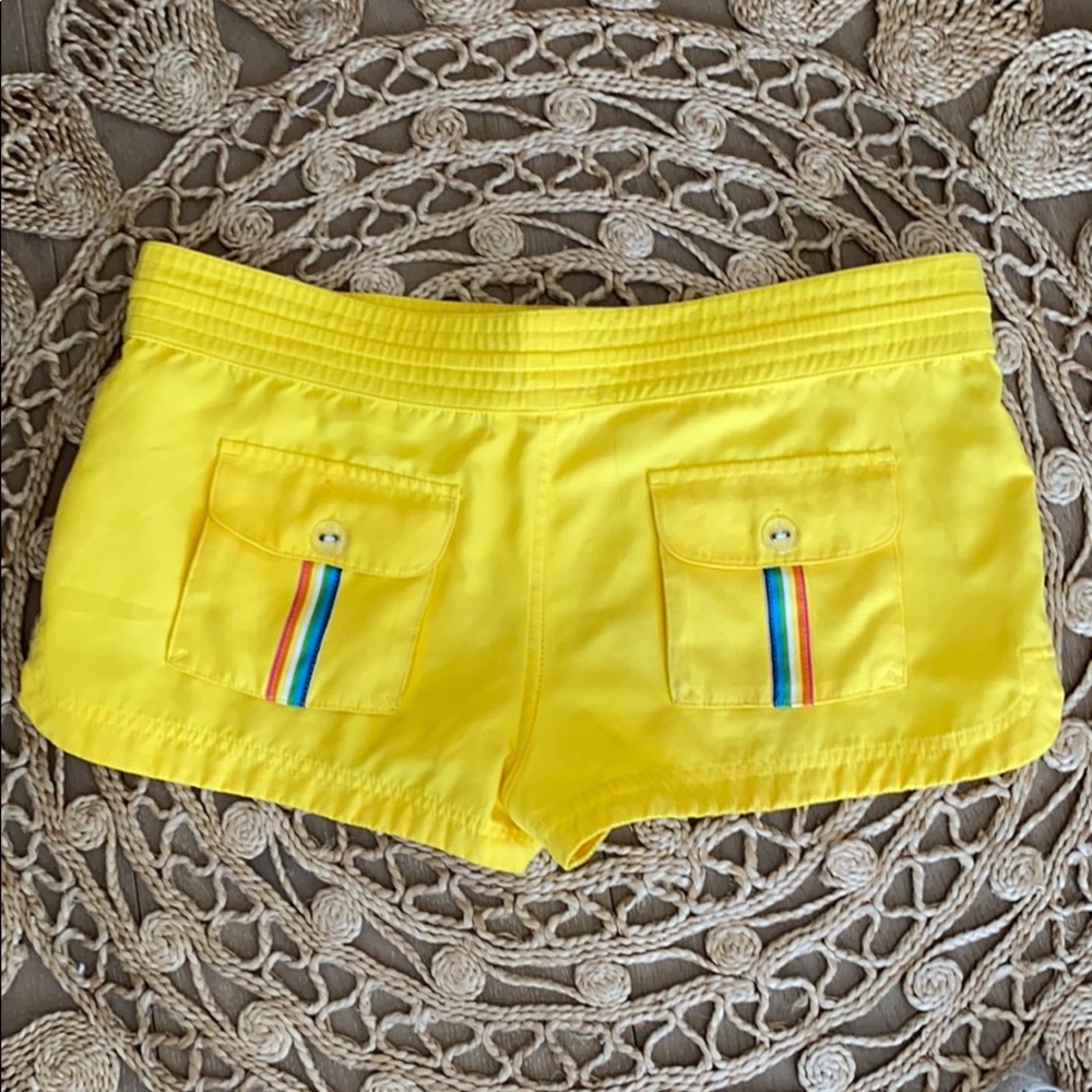 Yellow workout/ beach shorts